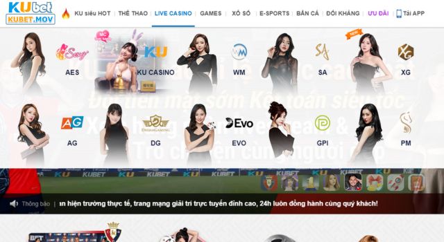 KU Casino Kho game đa dạng