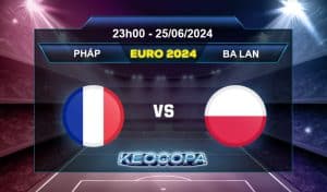 Soi kèo Pháp vs Ba Lan