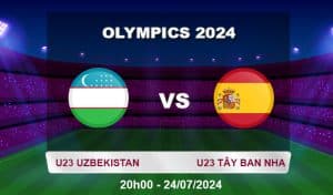 Soi kèo U23 Uzbekistan vs U23 Tây Ban Nha 24/07/2024